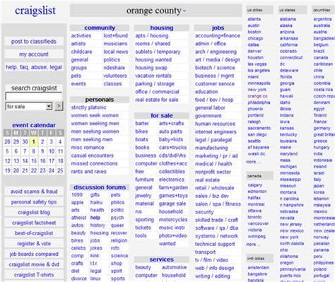 craigslist of oc|oc craigslist list.